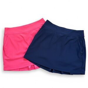 GREG NORMAN - Lot of two Golf Skorts Hot Pink and Navy Blue Size Small